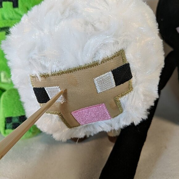 3 Minecraft Plush Lot Stuffed Toy Bunny Creeper Enderman Sheep Animal Mojang - Picture 3 of 11